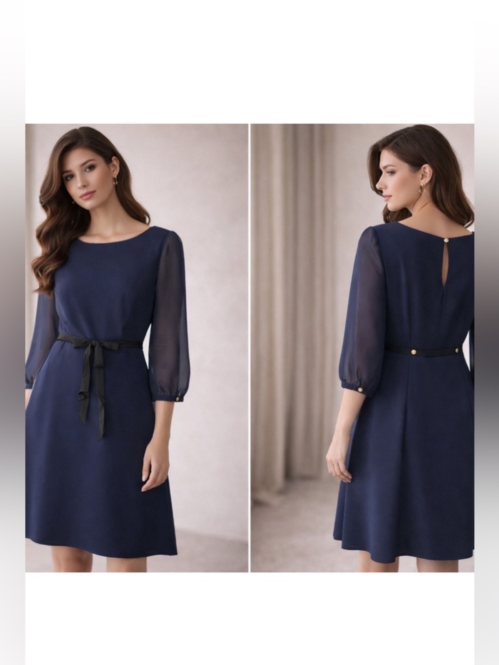 Ted Baker London dress in navy blue